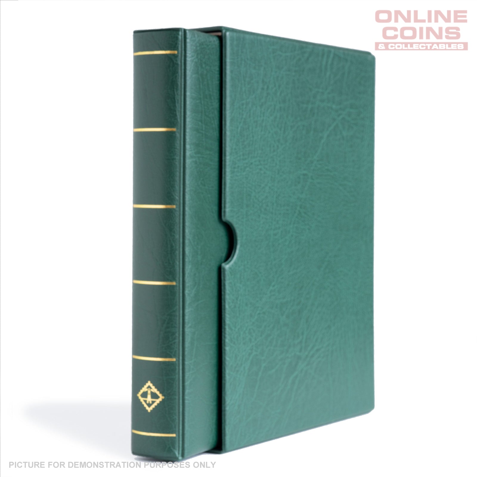 Lighthouse - Vario F Banknotes and Stamps Album With Slipcase - Green